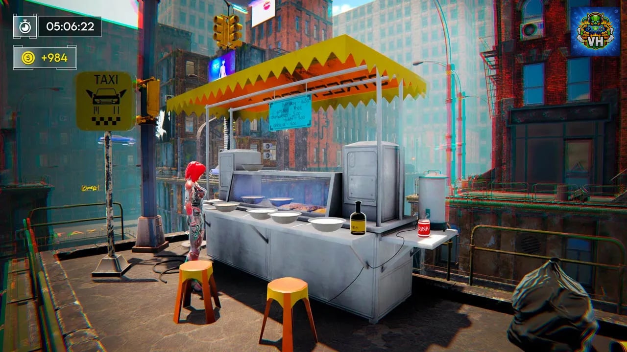 Cyber Taxi Simulator Nintendo Switch - ảnh màn hình 2