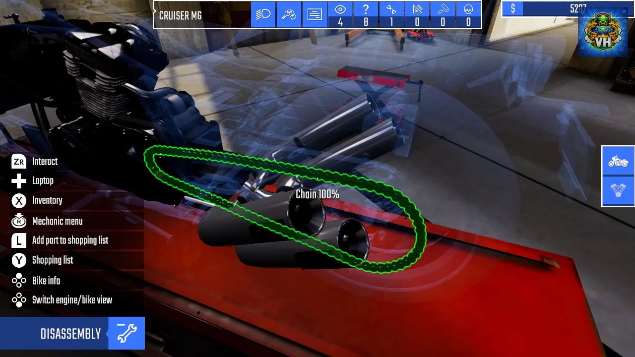Biker Garage: Mechanic Simulator Nintendo Switch - ảnh màn hình 6
