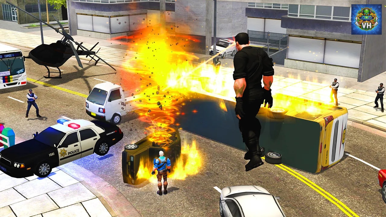 City Super Hero 3D - Flying Legend Warriors Deluxe Simulator Nintendo Switch - ảnh màn hình 9