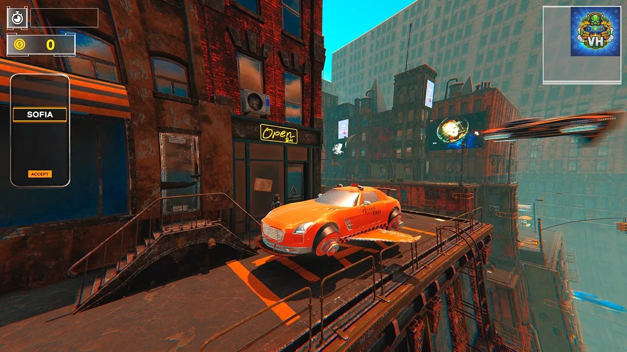 Cyber Taxi Simulator Nintendo Switch - ảnh màn hình 6