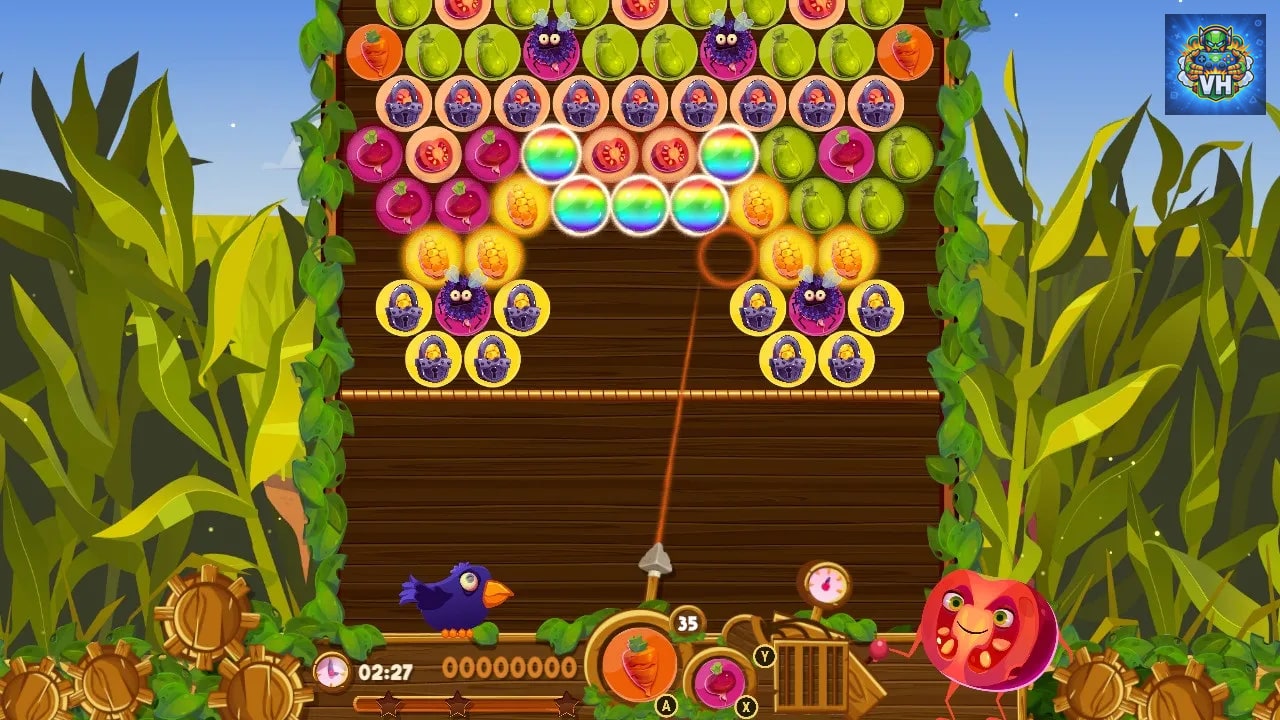 Vege Bubble Shoot Nintendo Switch - ảnh màn hình 2