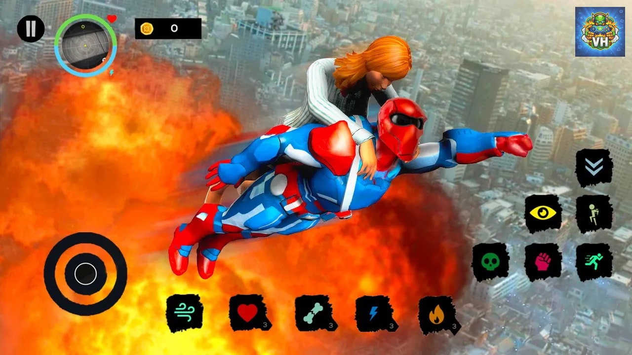 City Super Hero 3D - Flying Legend Warriors Deluxe Simulator Nintendo Switch - ảnh màn hình 5