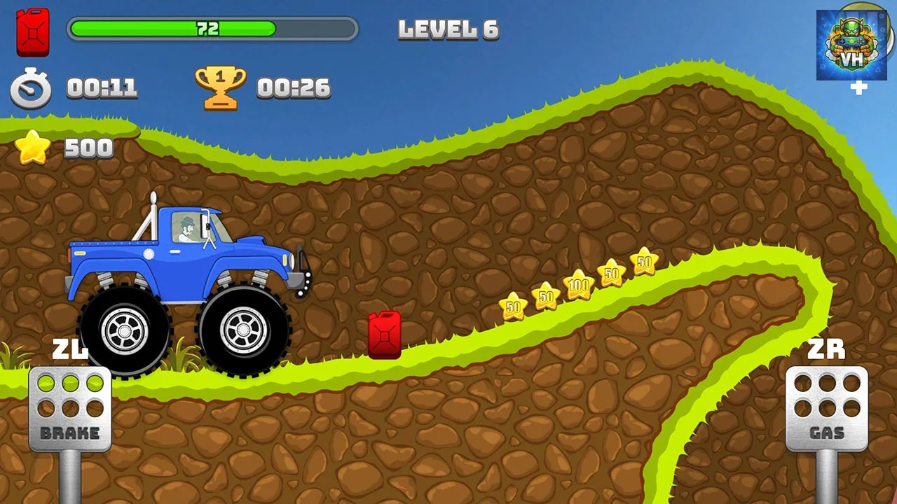 Mountain Climb Driver: Real Physics Arcade Racing Nintendo Switch - ảnh màn hình 6