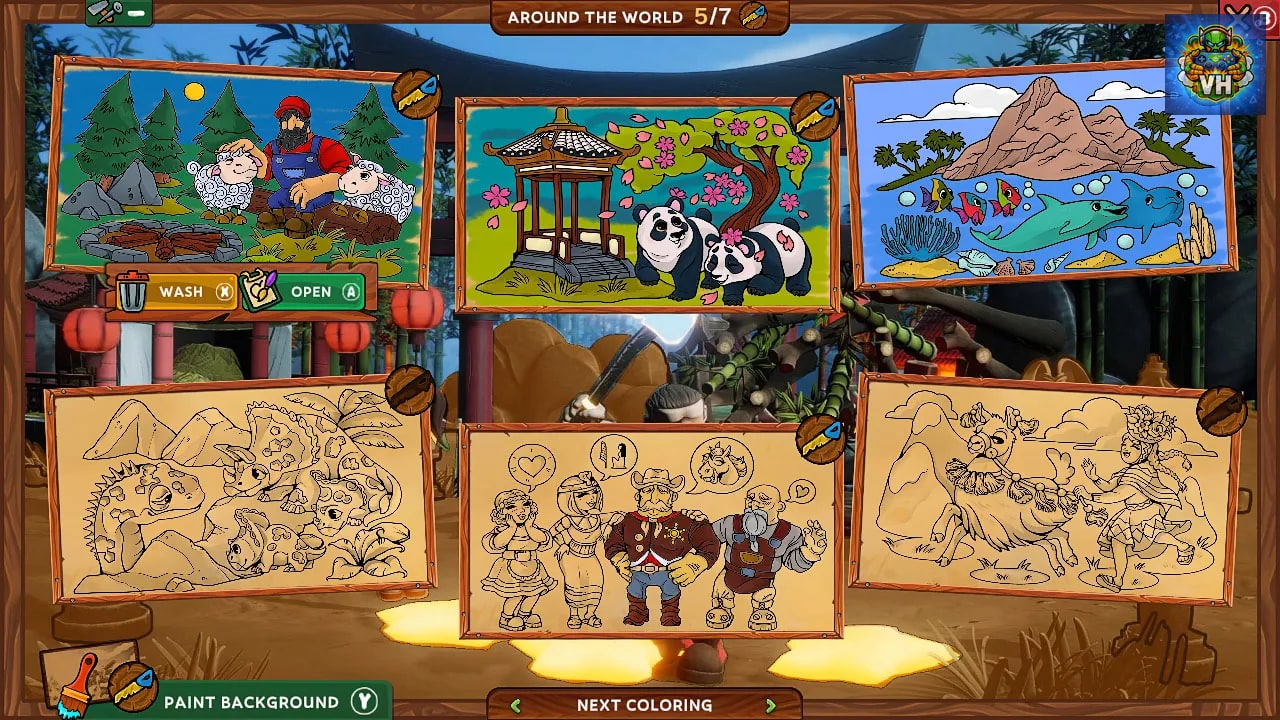 Coloring Pages: Lumberhill Tales Nintendo Switch - ảnh màn hình 2