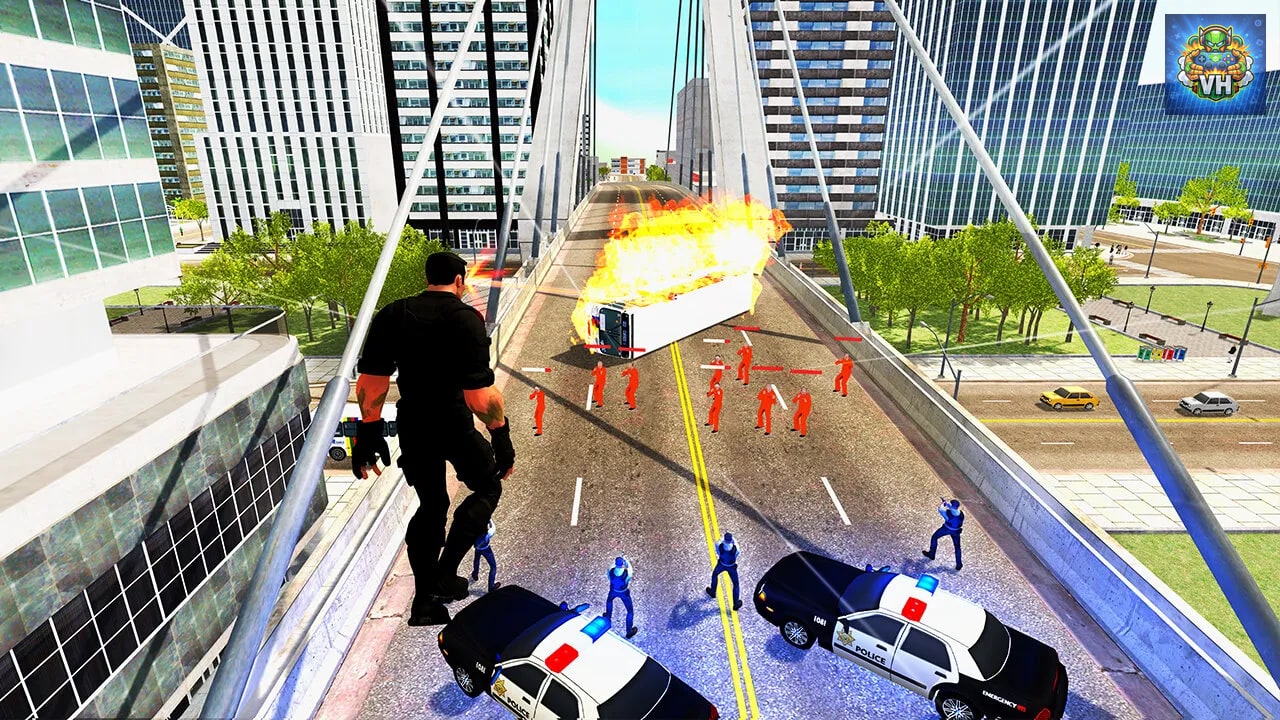 City Super Hero 3D - Flying Legend Warriors Deluxe Simulator Nintendo Switch - ảnh màn hình 3