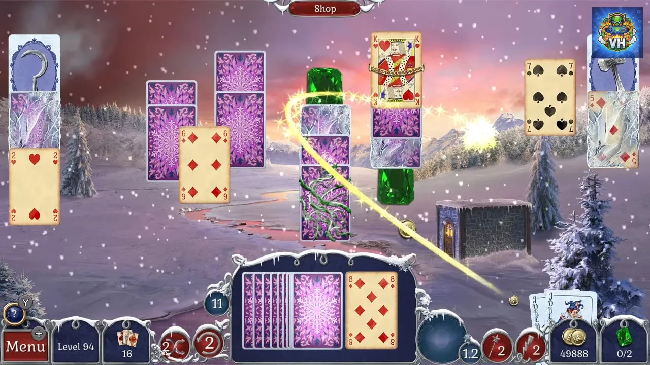 Jewel Match Solitaire: Winterscapes Nintendo Switch - ảnh màn hình 3