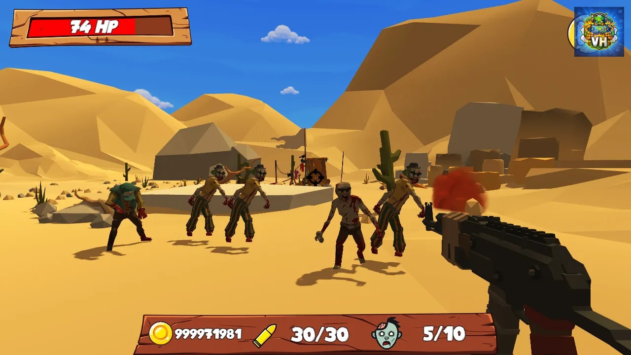 Zombie Dead Smasher - World Simulator Kill Strike Gun Shooter 3D Poly Games 2023 Nintendo Switch - ảnh màn hình 3