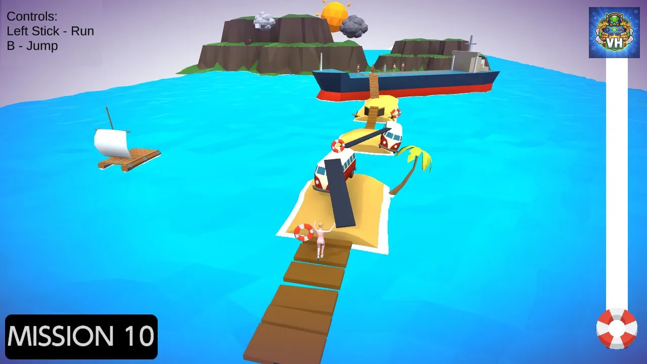 Waves Running Simulator - Surfing Hyper Runner Casual 3D Games Nintendo Switch - ảnh màn hình 3