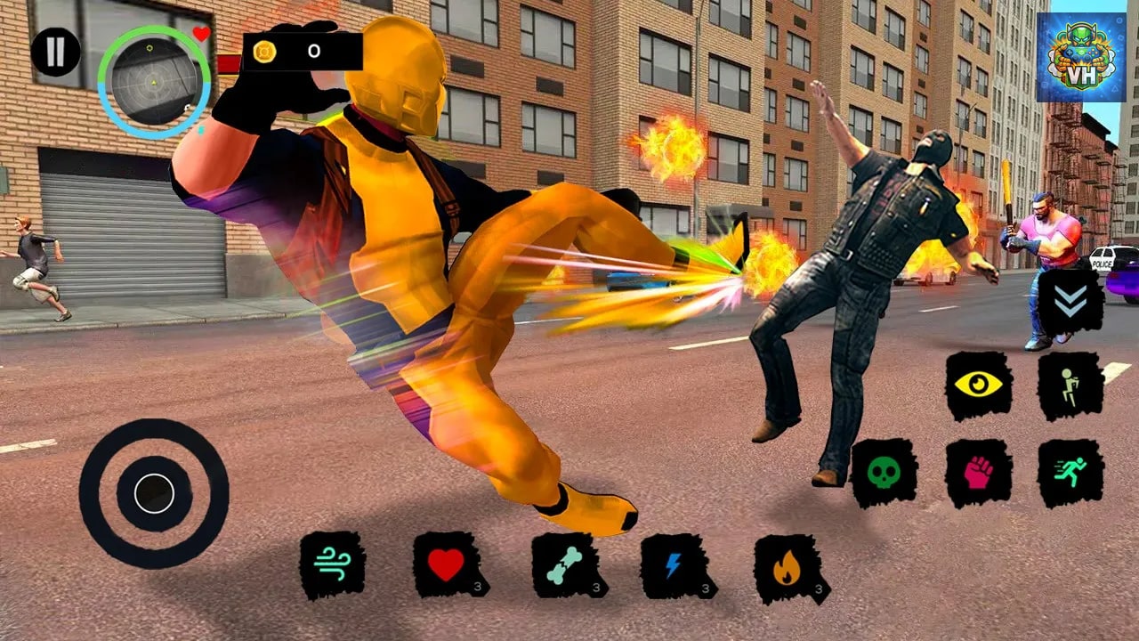 City Super Hero 3D - Flying Legend Warriors Deluxe Simulator Nintendo Switch - ảnh màn hình 11