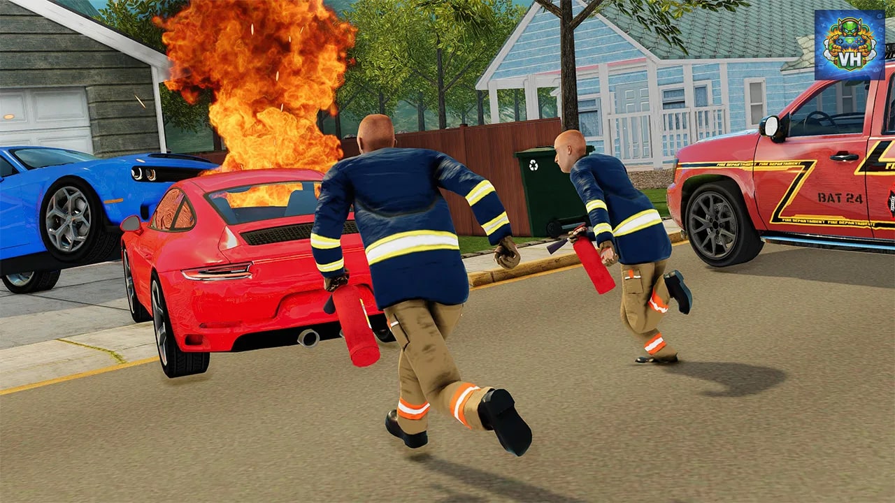 Rescue Team 911 Simulator - Ambulance,Police, Firefighter Nintendo Switch - ảnh màn hình 4