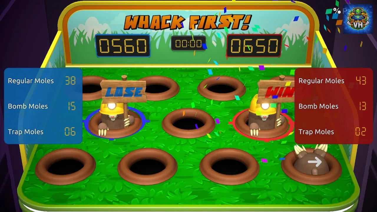 Whack first! - Fight the moles Nintendo Switch - ảnh màn hình 2