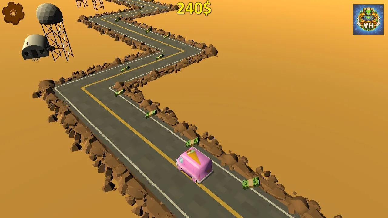 Highway Getaway: ZigZag Blocky Car Nintendo Switch - ảnh màn hình 6