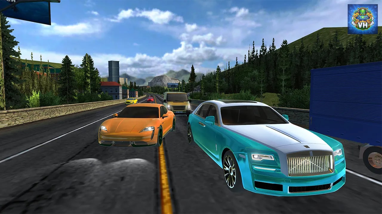 Car Racing Highway Driving Simulator, real parking driver sim speed traffic deluxe 2022 Nintendo Switch - ảnh màn hình 8