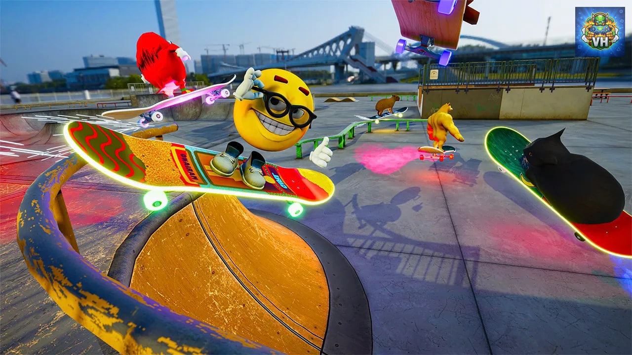 Skateboard Drifting with Maxwell Cat: The Game Simulator Nintendo Switch - ảnh màn hình 5