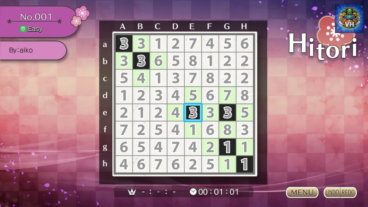 Puzzle by Nikoli S Hitori Nintendo Switch - ảnh màn hình 5