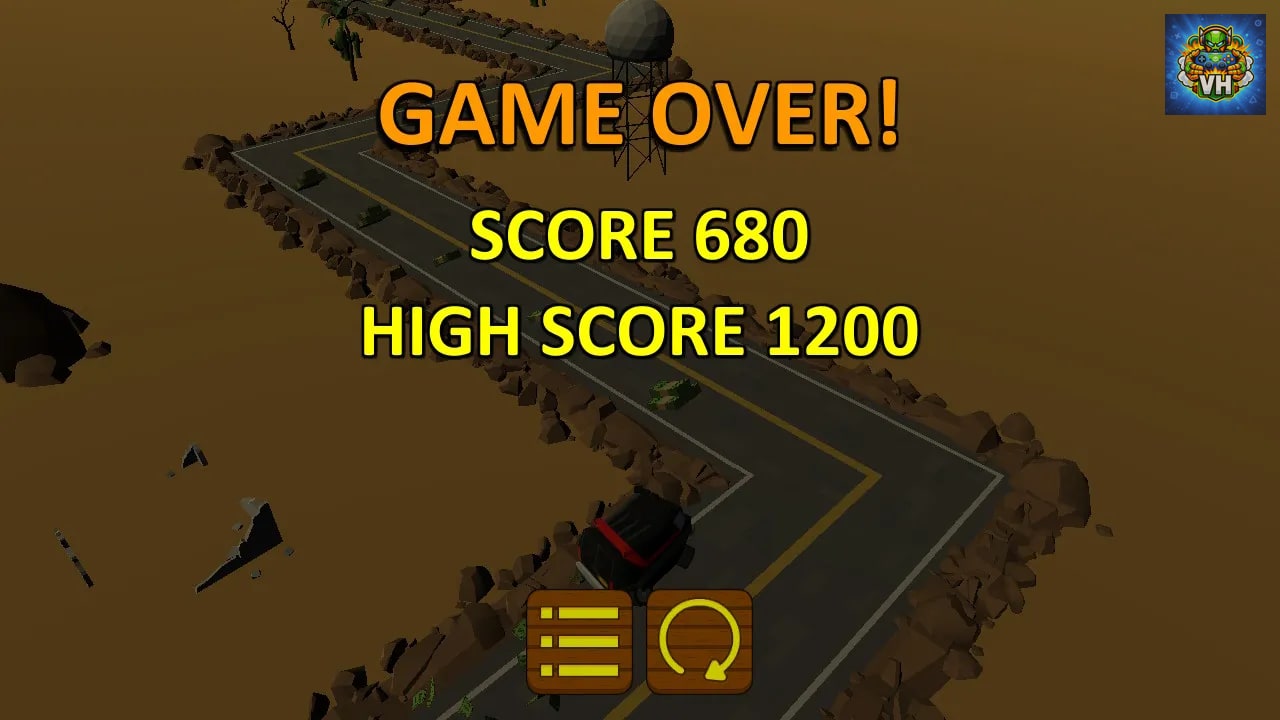 Highway Getaway: ZigZag Blocky Car Nintendo Switch - ảnh màn hình 4