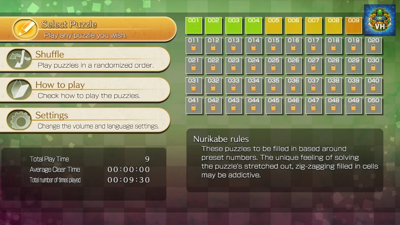 Puzzle by Nikoli S Nurikabe Nintendo Switch - ảnh màn hình 4