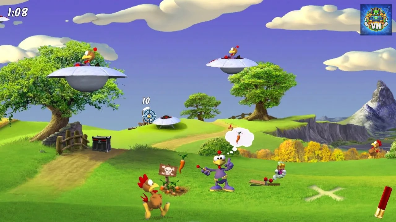 Moorhuhn Invasion - Crazy Chicken Invasion Nintendo Switch - ảnh màn hình 2