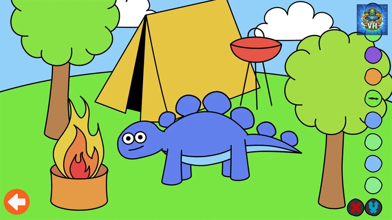 Learn & Play: Dino Coloring Nintendo Switch - ảnh màn hình 2