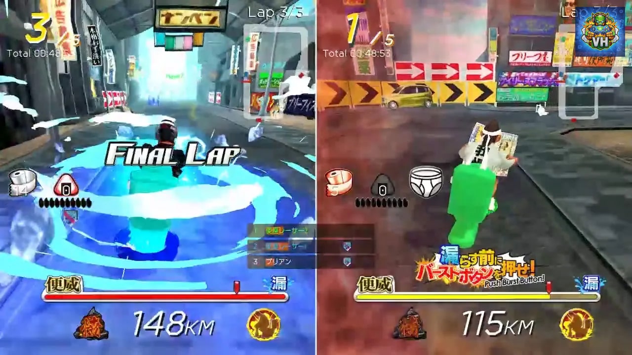 Gekisou!Benza Race -Toilet Shooting Star- Nintendo Switch - ảnh màn hình 4