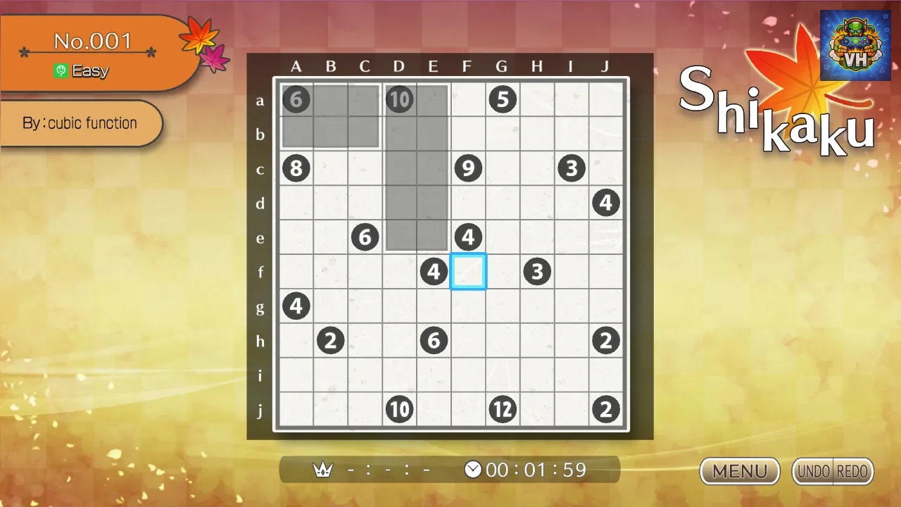 Puzzle by Nikoli S Shikaku Nintendo Switch - ảnh màn hình 3
