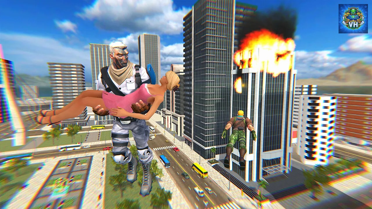 City Super Hero 3D - Flying Legend Warriors Deluxe Simulator Nintendo Switch - ảnh màn hình 8