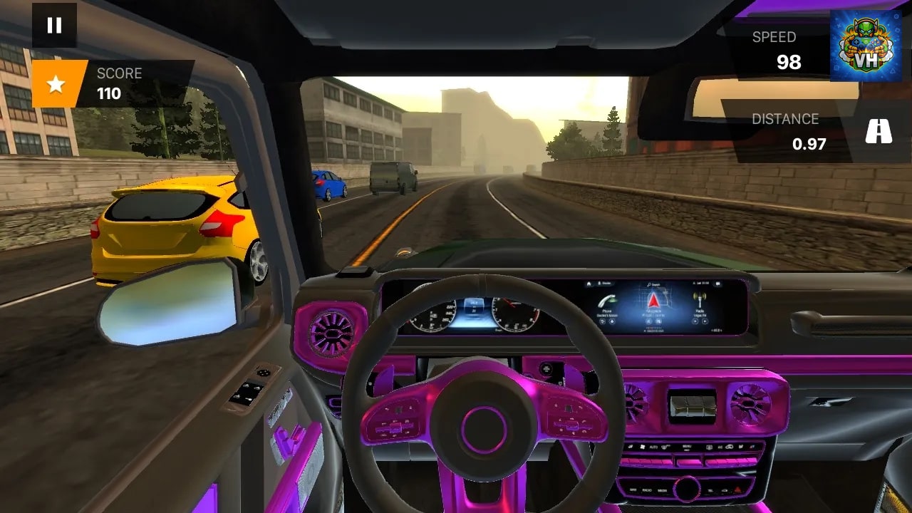 Car Racing Highway Driving Simulator, real parking driver sim speed traffic deluxe 2022 Nintendo Switch - ảnh màn hình 12