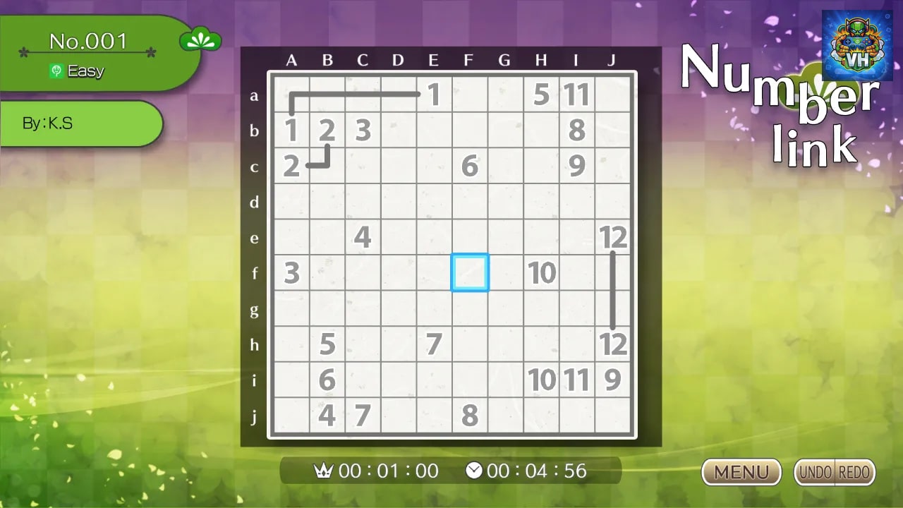 Puzzle by Nikoli S Numberlink Nintendo Switch - ảnh màn hình 3