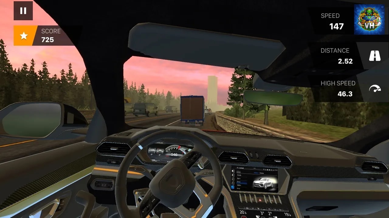 Car Racing Highway Driving Simulator, real parking driver sim speed traffic deluxe 2022 Nintendo Switch - ảnh màn hình 1