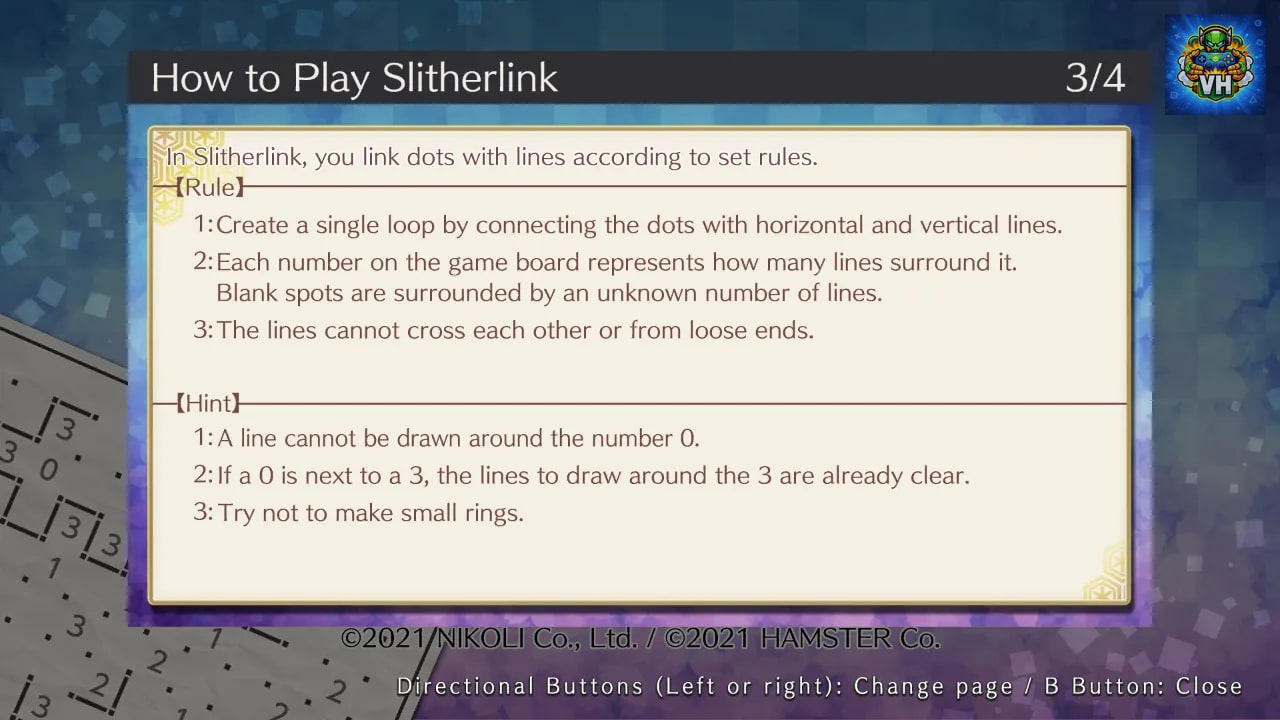Puzzle by Nikoli S Slitherlink Nintendo Switch - ảnh màn hình 2