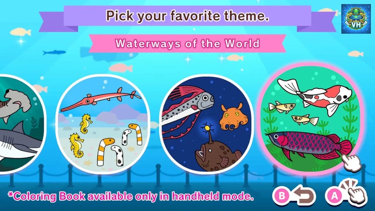 Coloring book series Aquarium Nintendo Switch - ảnh màn hình 4