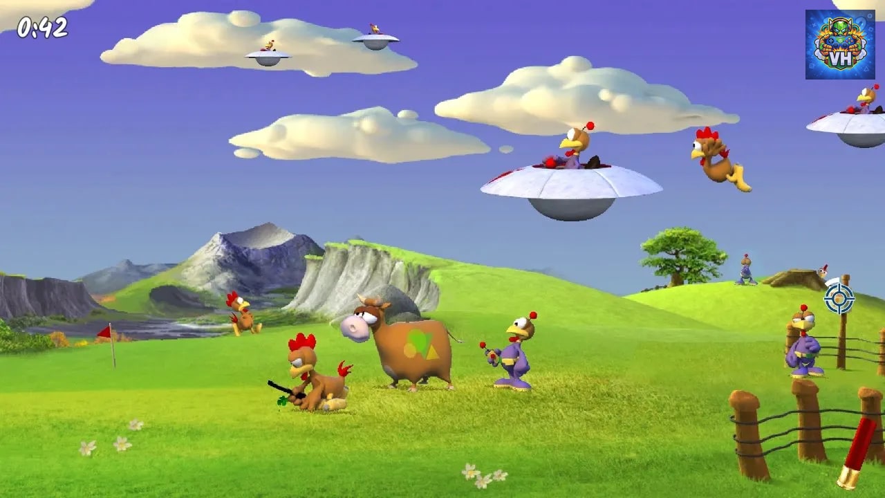 Moorhuhn Invasion - Crazy Chicken Invasion Nintendo Switch - ảnh màn hình 1