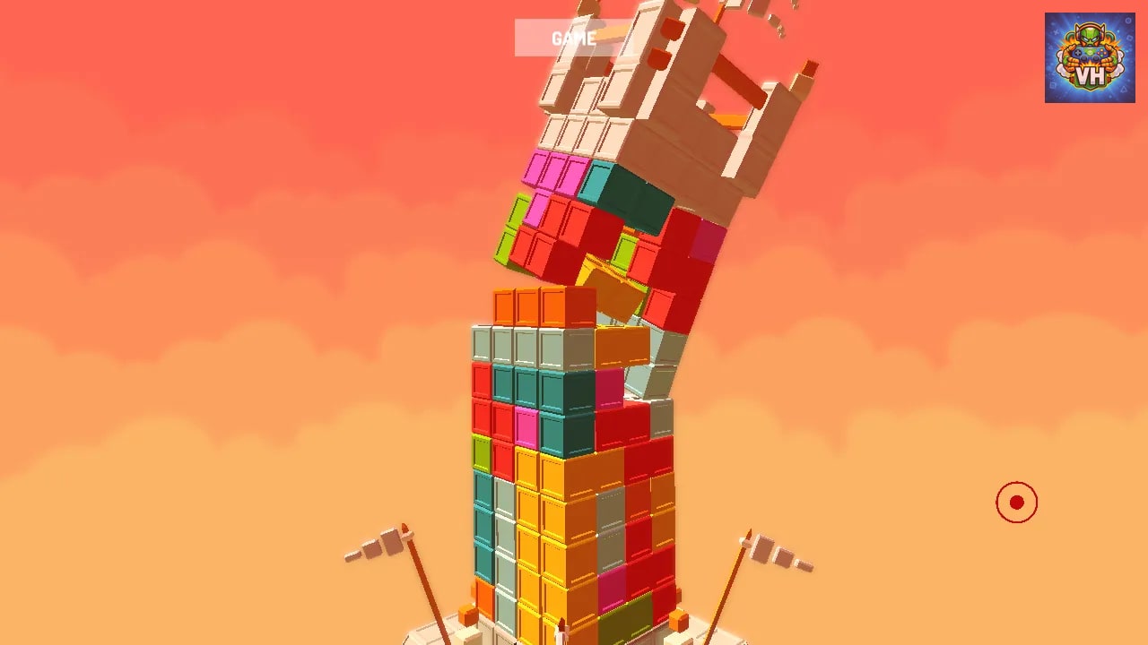 Fortress Building Puzzle - Galaxy Cube Tower Simulator Game Nintendo Switch - ảnh màn hình 2