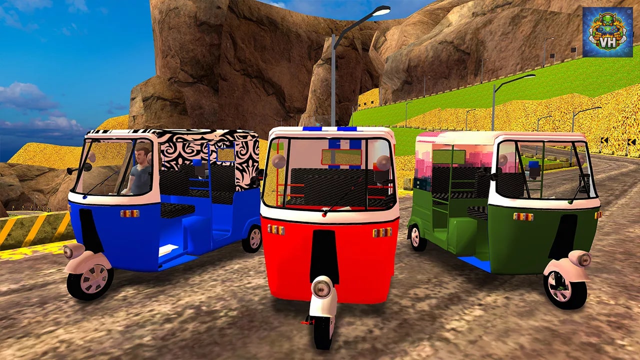 Tuk Tuk Extreme - Real Car Driving Simulator & Parking 2023 Car Games 3D Vehicle Nintendo Switch - ảnh màn hình 6