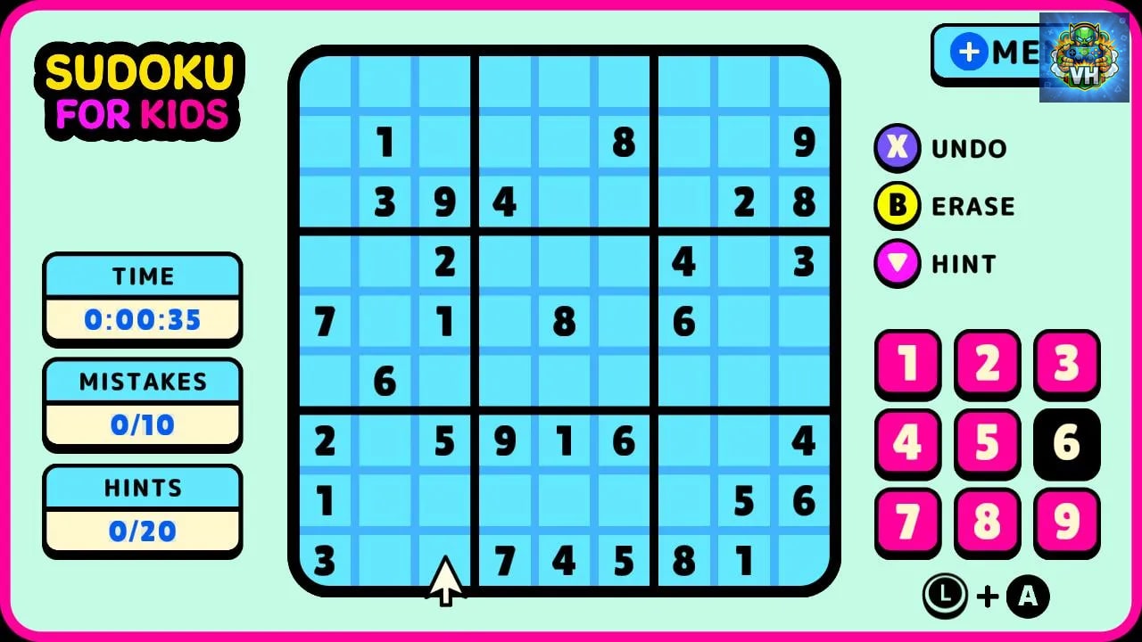 Sudoku for Kids Nintendo Switch - ảnh màn hình 6