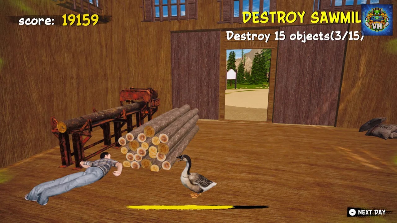 Crazy Goose Simulator Nintendo Switch - ảnh màn hình 2