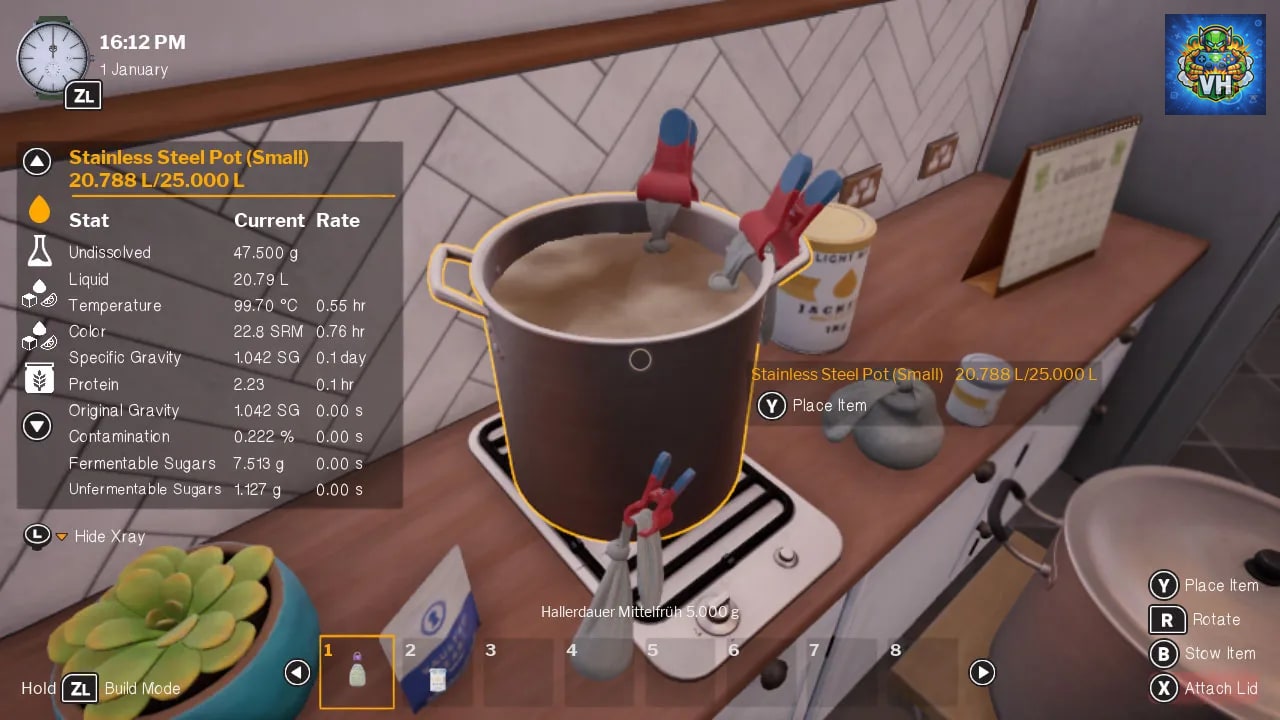 Brewmaster: Beer Brewing Simulator Nintendo Switch - ảnh màn hình 3