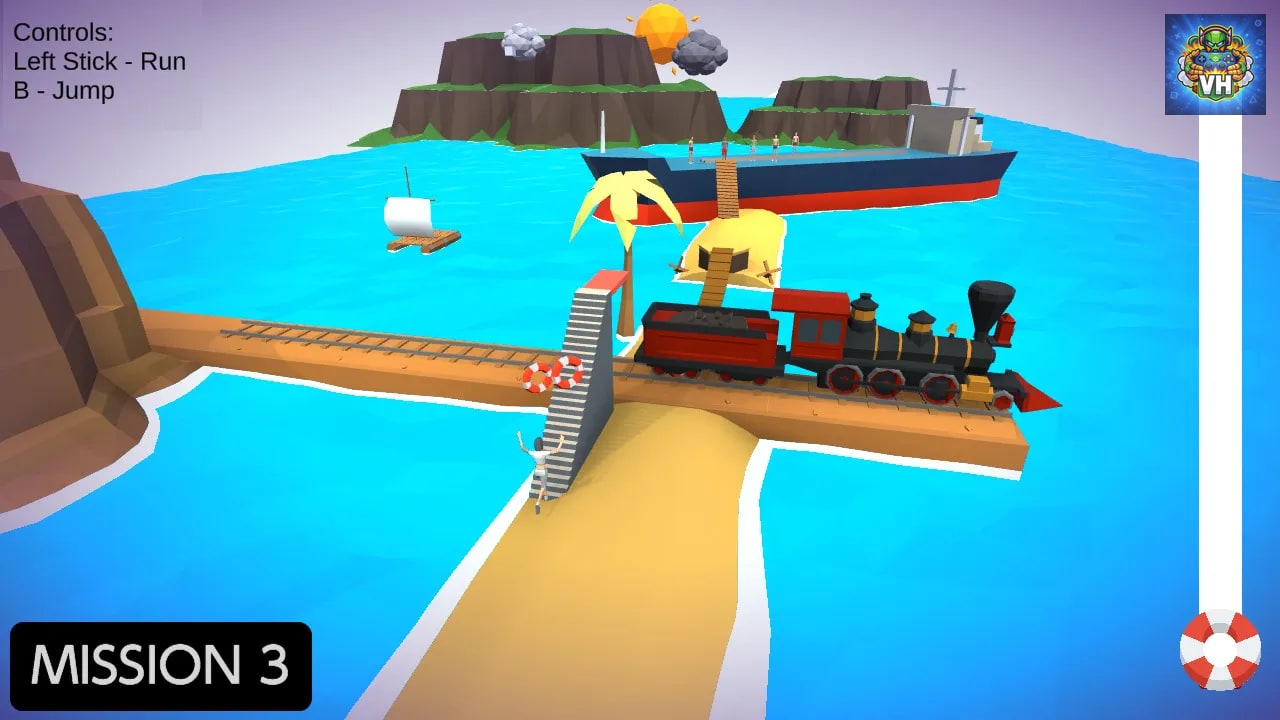 Waves Running Simulator - Surfing Hyper Runner Casual 3D Games Nintendo Switch - ảnh màn hình 1