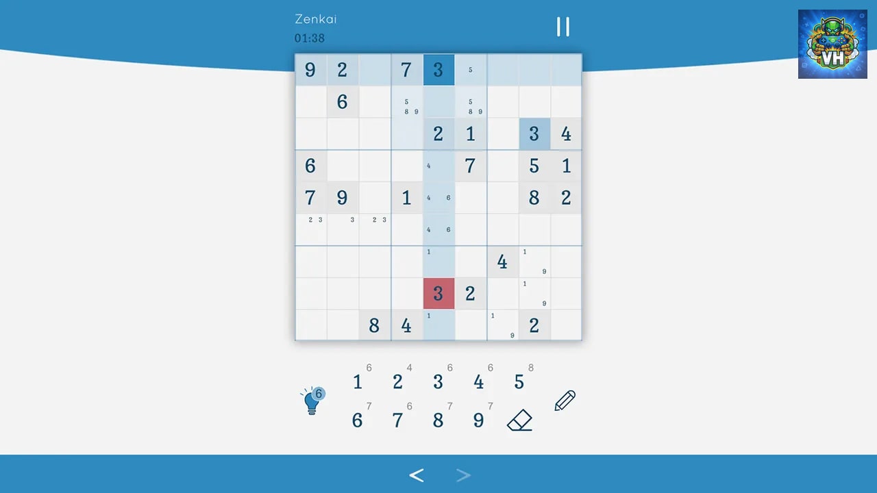 Sudoku Zenkai Nintendo Switch - ảnh màn hình 5