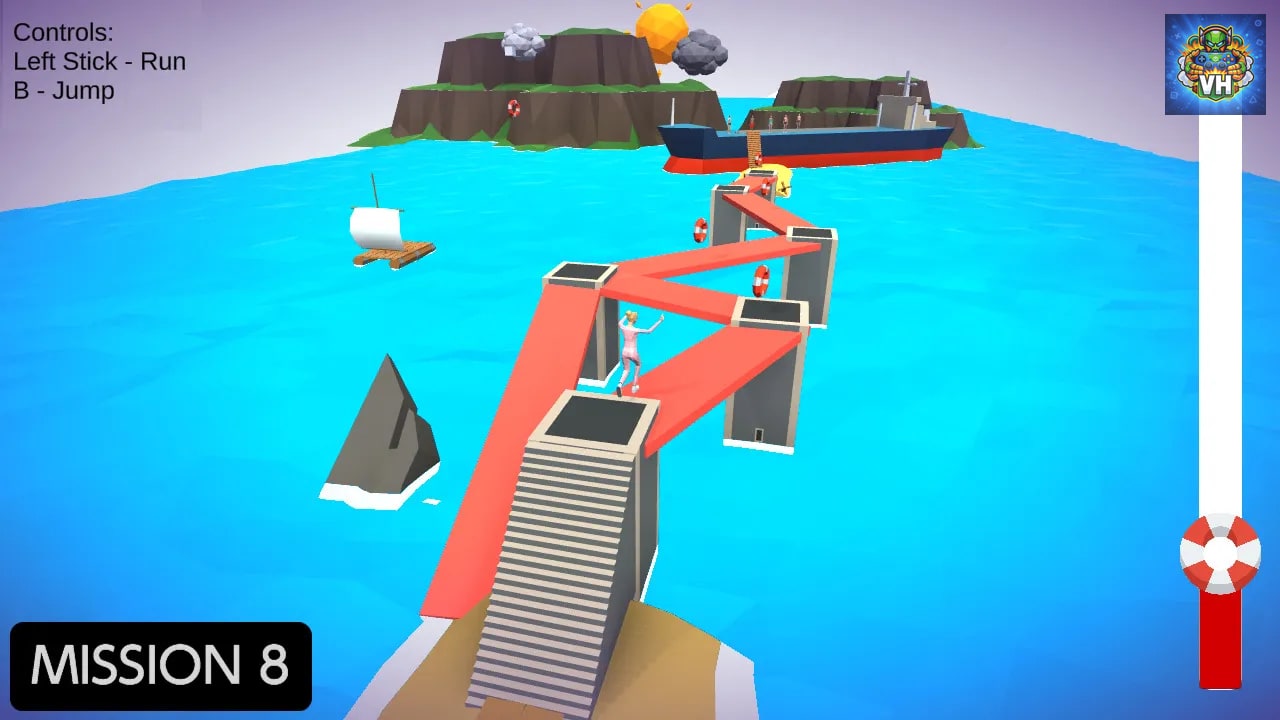 Waves Running Simulator - Surfing Hyper Runner Casual 3D Games Nintendo Switch - ảnh màn hình 5