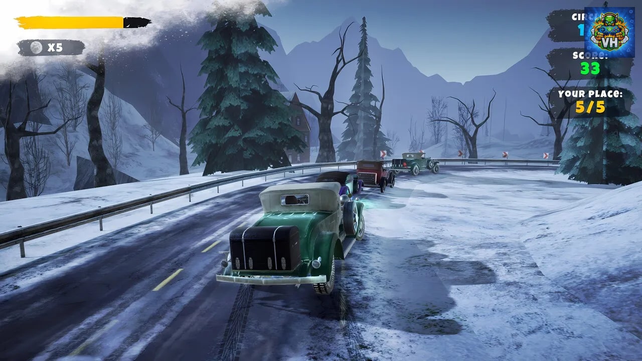 Car Racing Ice – Classic Nintendo Switch - ảnh màn hình 4