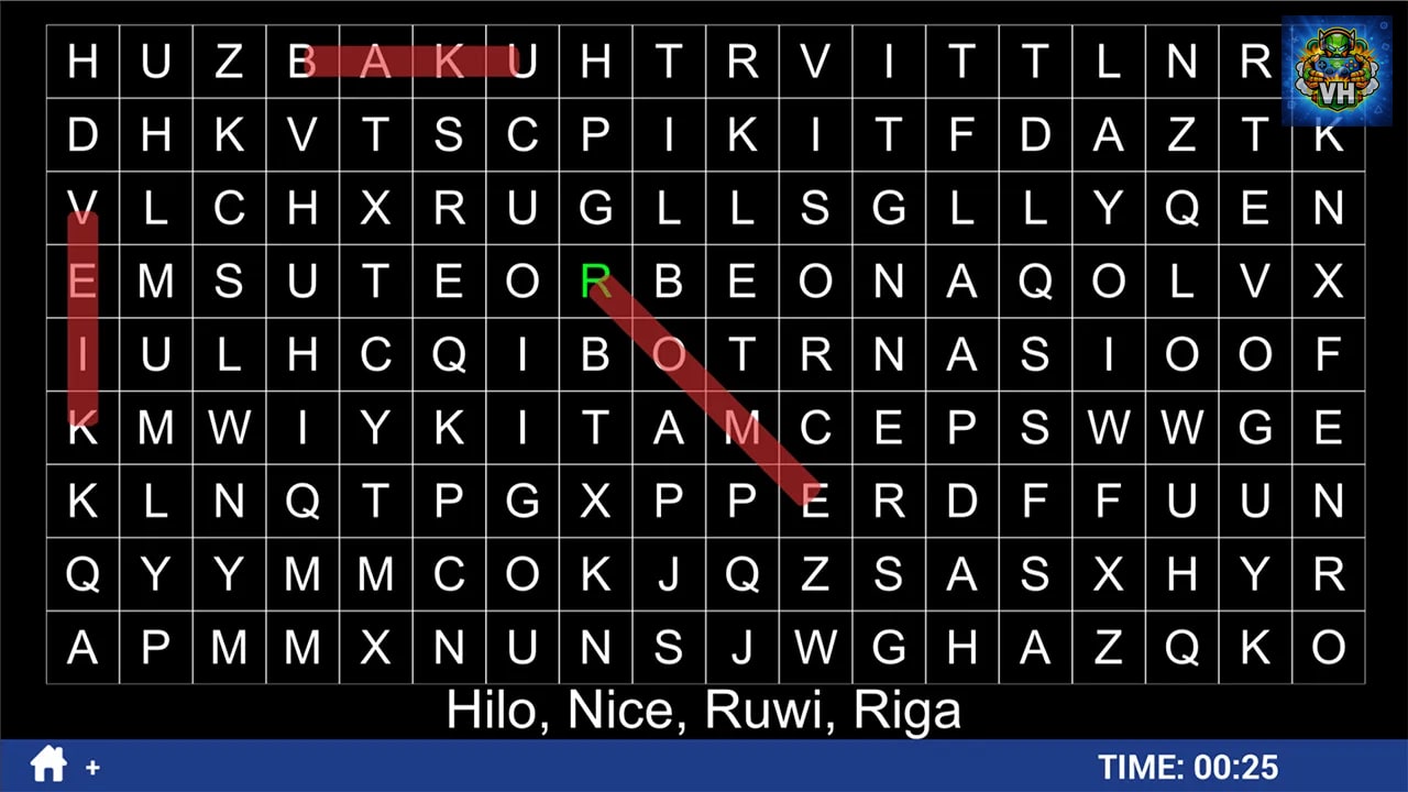Word Search Puzzle: Find the Words! Nintendo Switch - ảnh màn hình 1