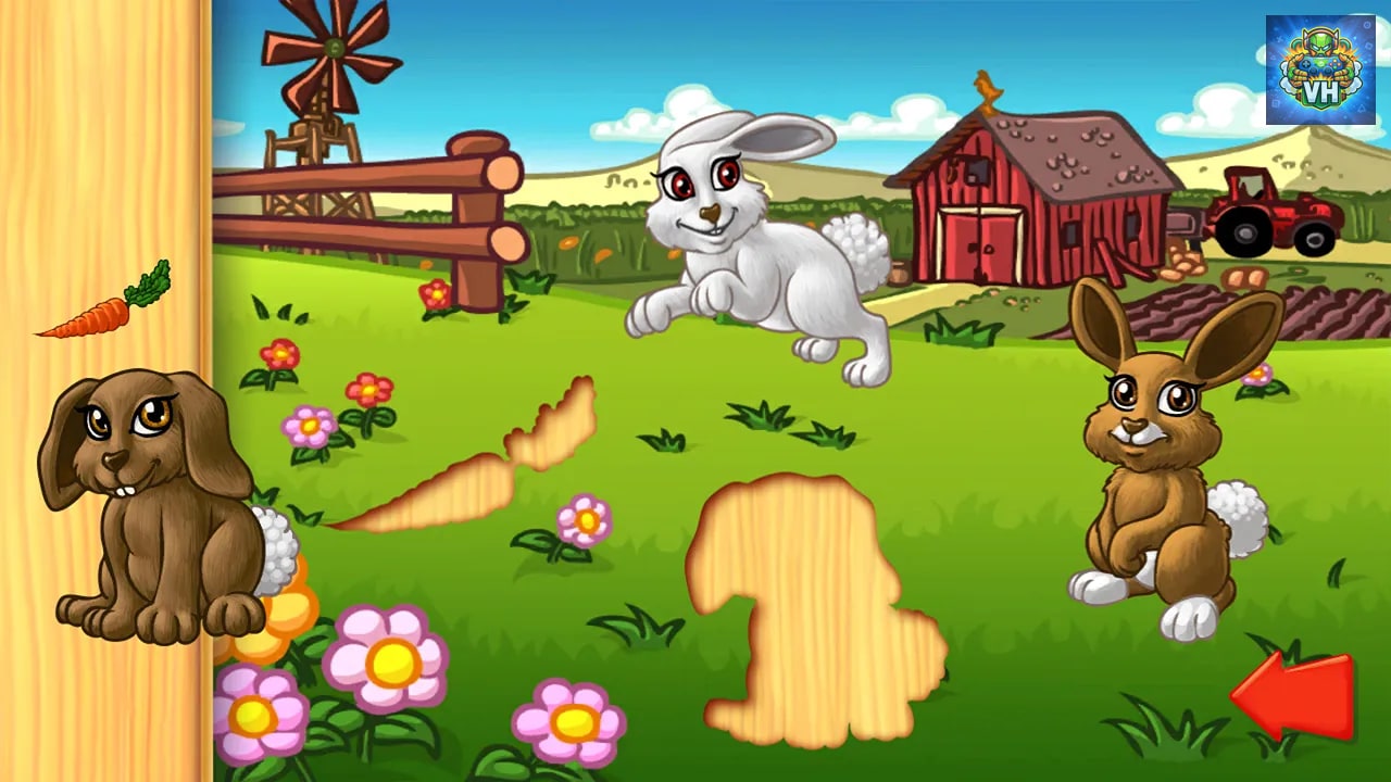 Animal Babies Puzzle - Preschool Animals Puzzles Game for Kids Nintendo Switch - ảnh màn hình 3