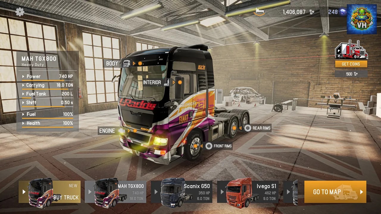 Truck Simulator 2023 - Driver Europe Nintendo Switch - ảnh màn hình 1
