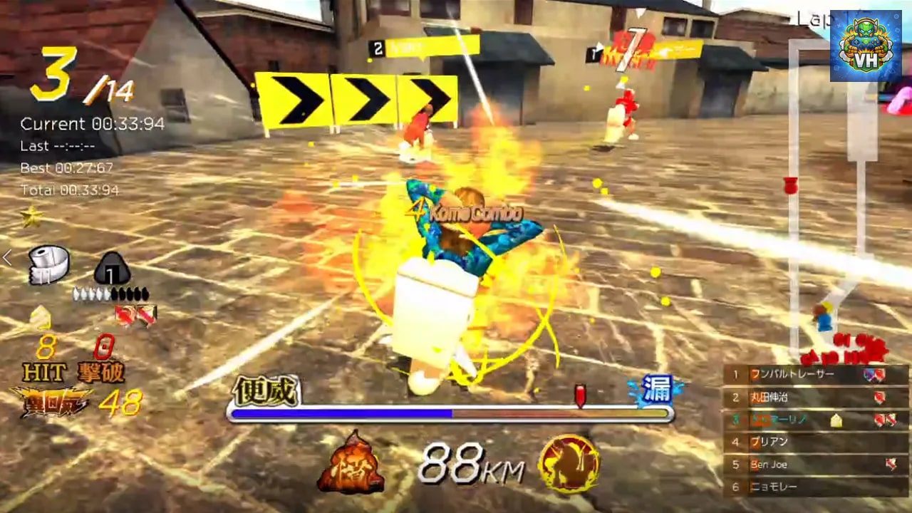 Gekisou!Benza Race -Toilet Shooting Star- Nintendo Switch - ảnh màn hình 5