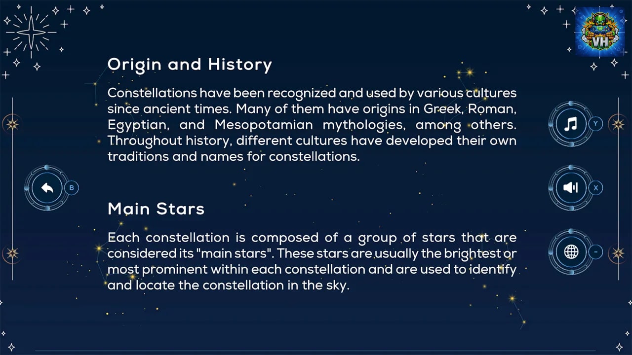 Constellations: discover the universe Nintendo Switch - ảnh màn hình 1