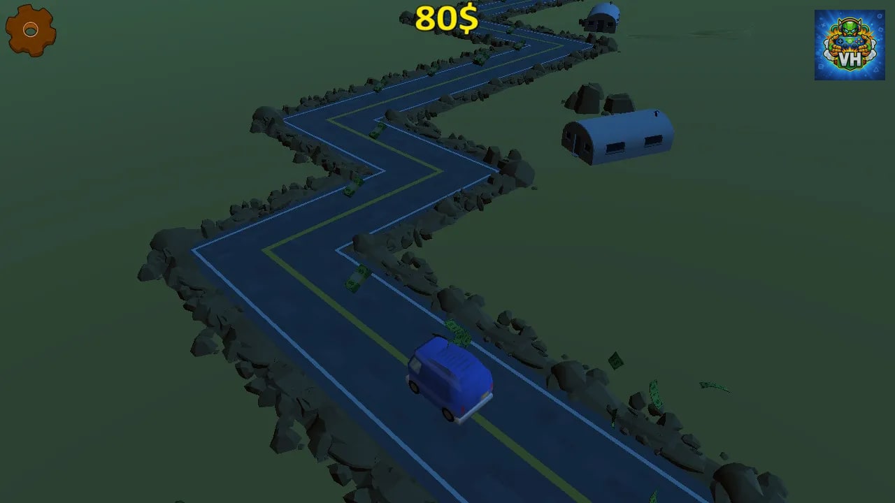 Highway Getaway: ZigZag Blocky Car Nintendo Switch - ảnh màn hình 3