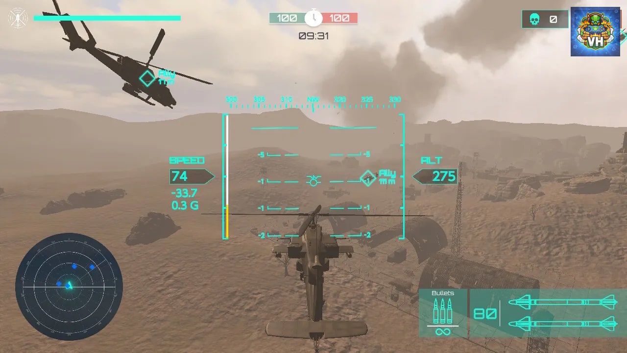 Helicopter Battle Arena Simulator Nintendo Switch - ảnh màn hình 4