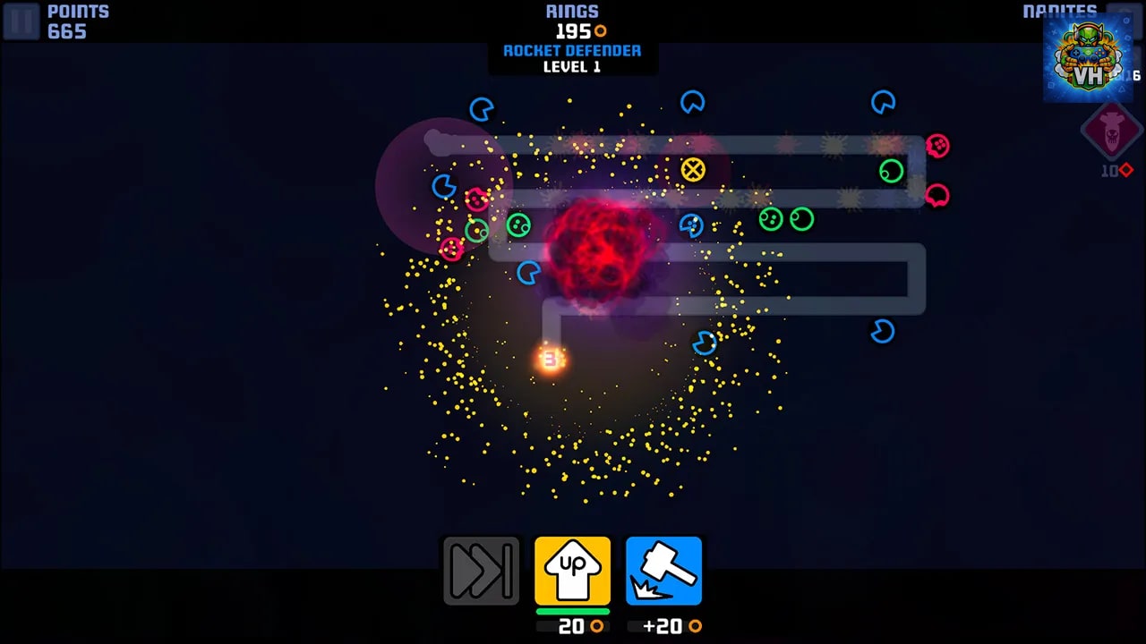 Colony Defense - The Ultimate Minimalist Tower Base Defense Game Nintendo Switch - ảnh màn hình 5