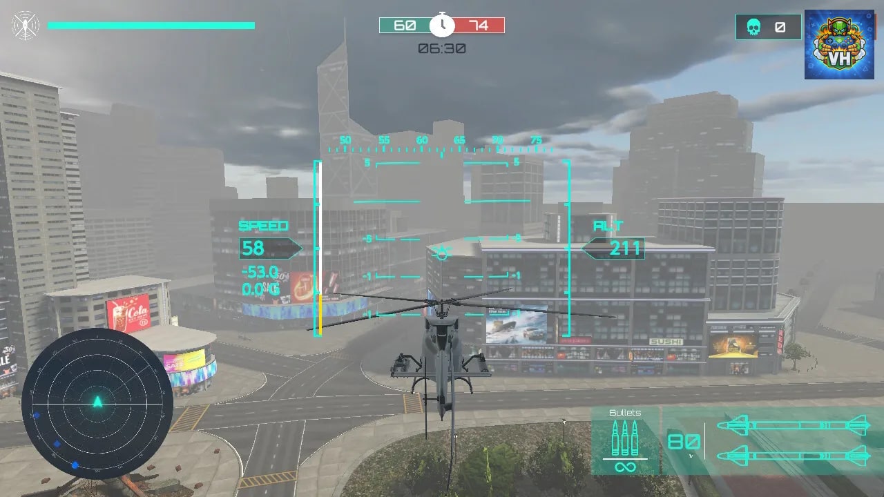 Helicopter Battle Arena Simulator Nintendo Switch - ảnh màn hình 1